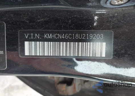 2008 Hyundai Accent Gls z USA, uszkodzony, nr VIN KMHCN46C18U219203